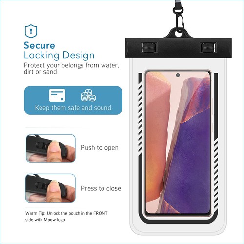 Large waterproof phone pouch - phone,
